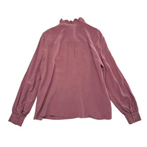 Sezane Pink Ruffle Blouse - Picture 11 of 16